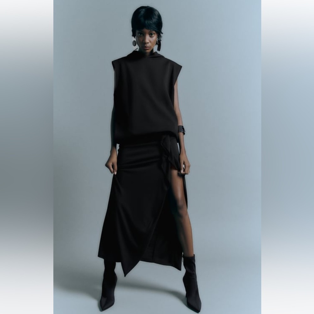 Zara Midi Skirt with Side Slit